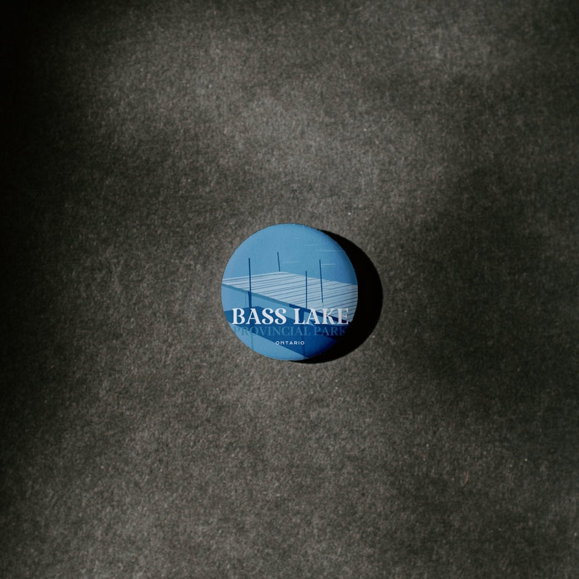 Bass Lake Provincial Park of Ontario Pinback Button, Canada Parks