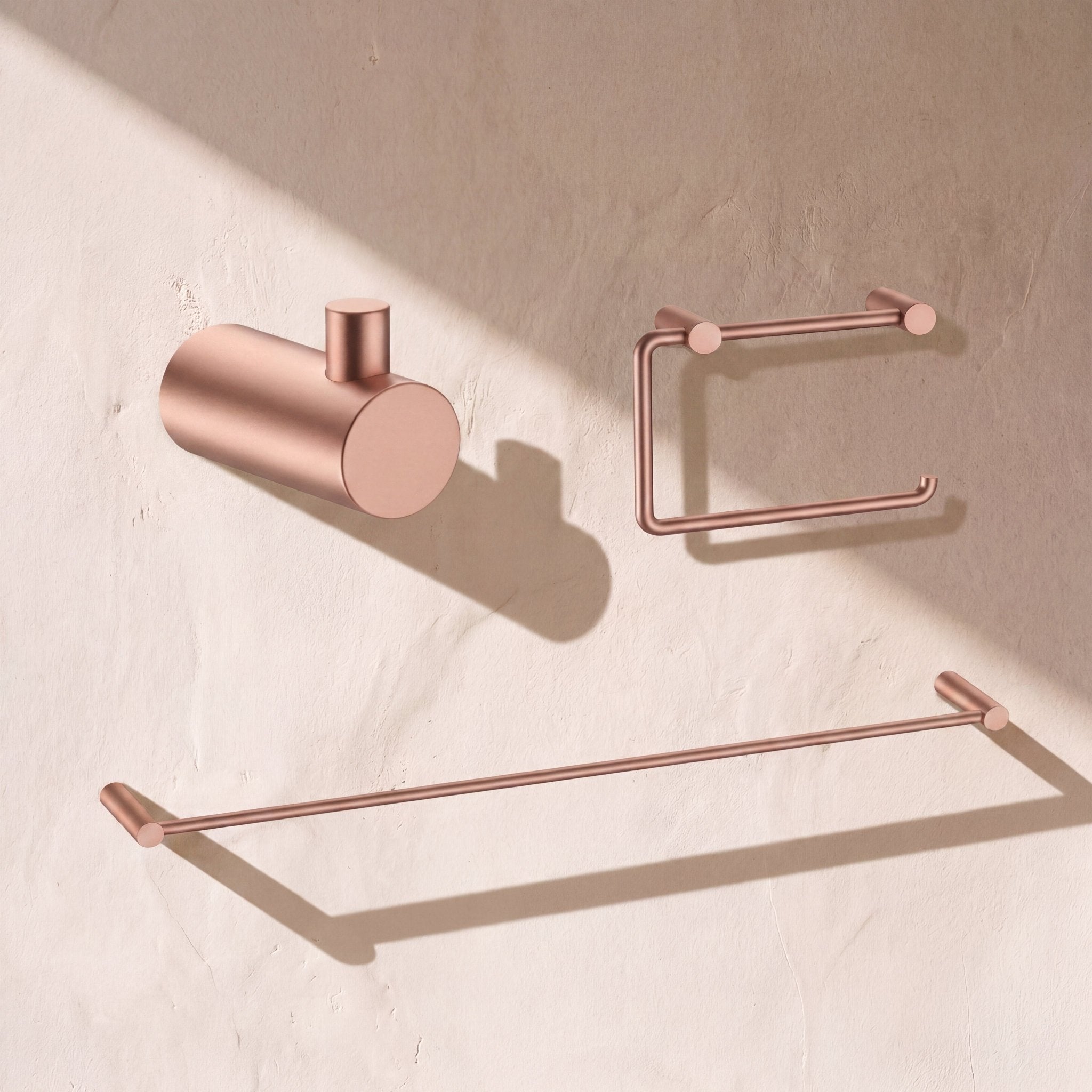 Bathroom Hardware Set with Towel Bar, Paper Holder & Robe Hook