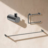 Bathroom Hardware Set with Towel Bar, Paper Holder & Robe Hook