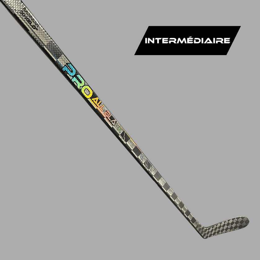 Bâton de hockey Pro All Black™ V2 – Intermédiaire