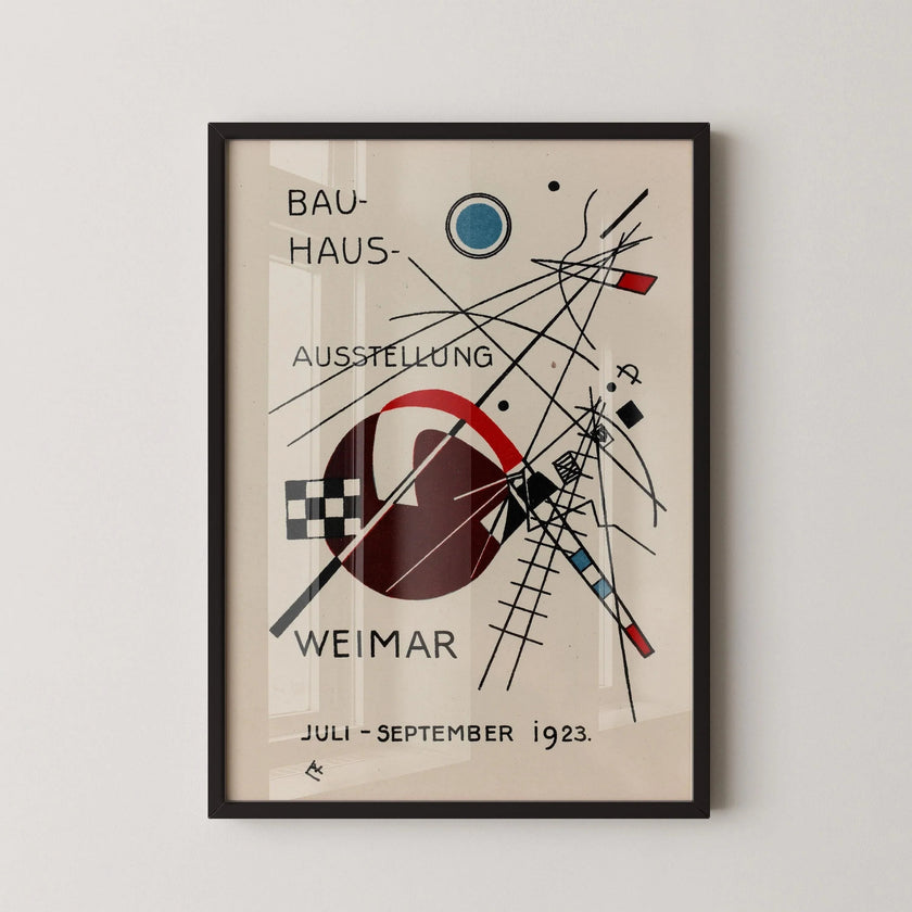 Bauhaus Art Print: Beige & Black Mid-Century Modern Giclee