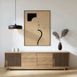 Bauhaus Art Print: Beige Black Mid-Century Modern Giclee Print