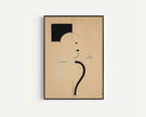 Bauhaus Art Print: Beige Black Mid-Century Modern Giclee Print