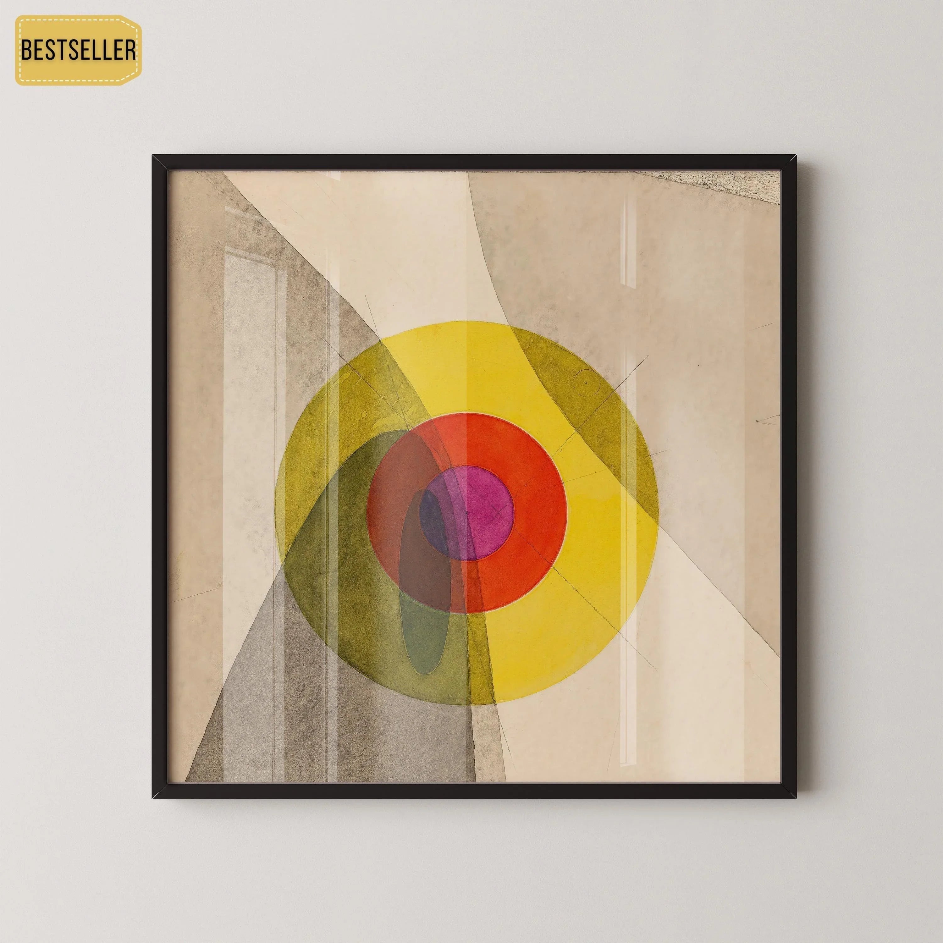 Bauhaus Art Print: Joost Schmidt Mid-Century Modern Giclee on Hahnemuhle Paper (1x1)
