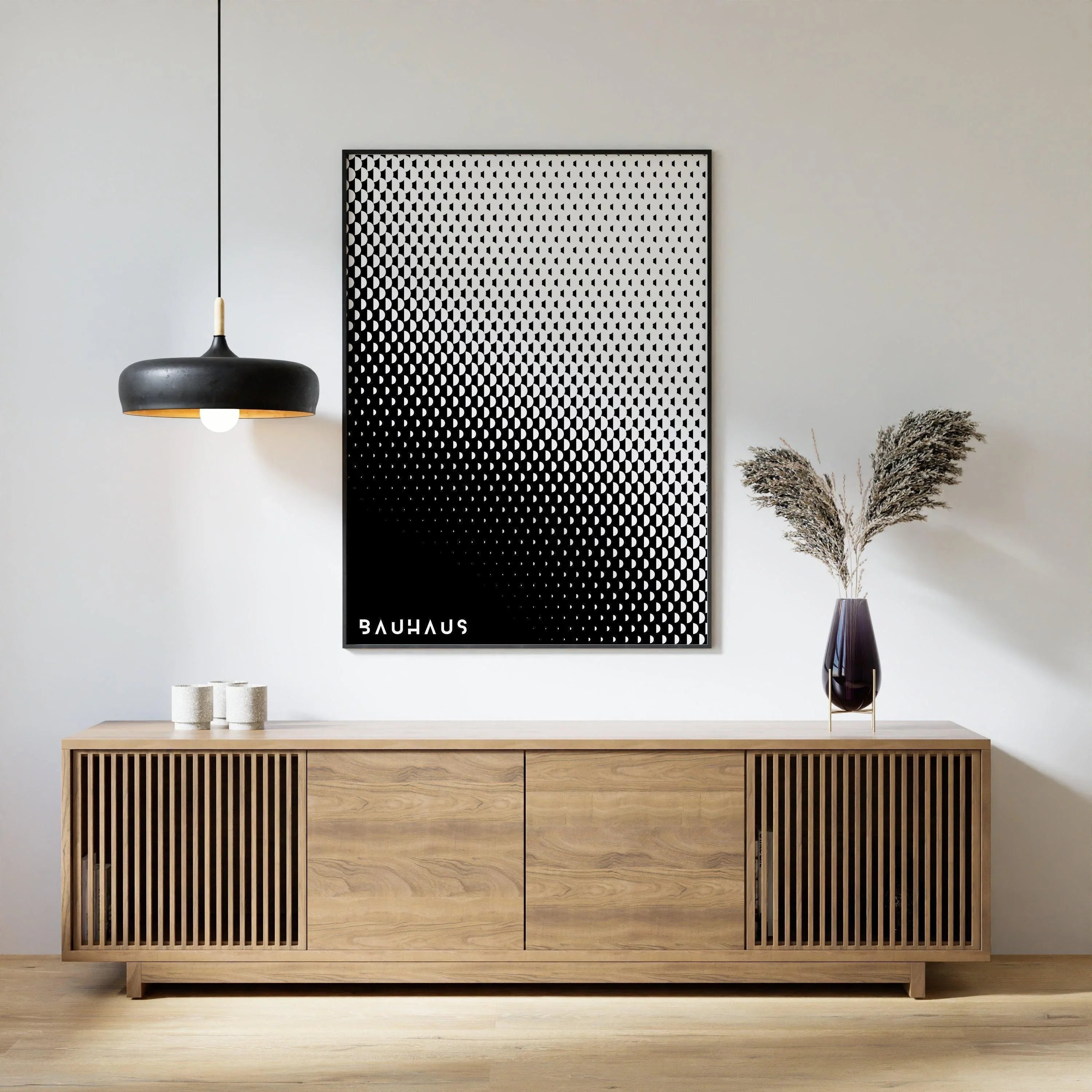 Bauhaus Art Print Set: Black and White Mid-Century Modern Posters