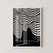Bauhaus Ausstellung Black (Waves) PRINT | Vintage Mid-century Modern Poster (Available handframed or unframed)