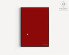 Bauhaus Der Punkt (The Dot) Giclee Print: Mid-Century Modern Red & White Art