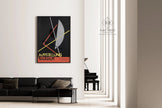 Bauhaus Exhibition Poster: Laszo Moholy-Nagy Geometric Art Print