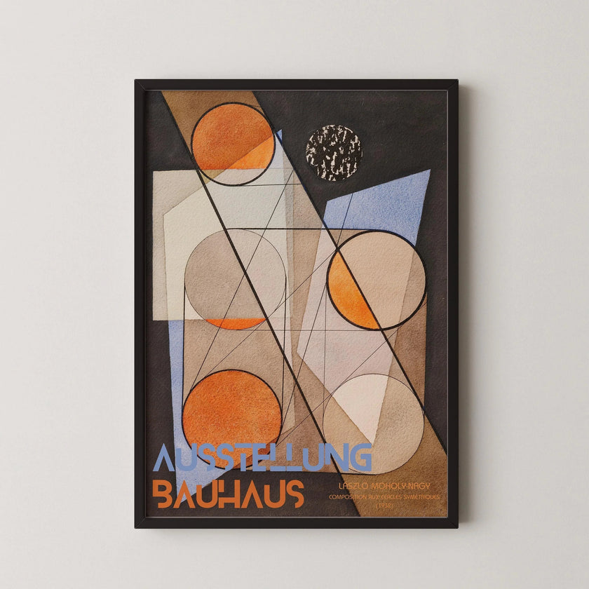 Bauhaus Exhibition Poster: L√°szl√≥ Moholy-Nagy Geometric Art Print