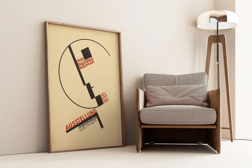 Bauhaus Exhibition Poster: Vintage Mid-Century Modern Art Print