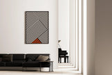 Bauhaus Poster - Stripes PRINT | Mid-century modern art print (available handframed or unframed)