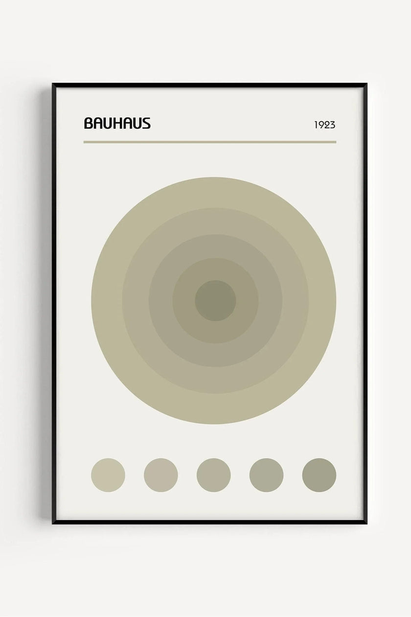 Bauhaus 'The Target' Art Print: Mid-Century Modern Giclee