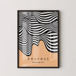 Bauhaus Waves Art Print: Mid-Century Modern Exhibition Poster