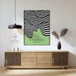 Bauhaus Waves Art Print: Mid-Century Modern Giclee Poster