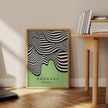 Bauhaus Waves Art Print: Mid-Century Modern Giclee Poster