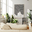 Bauhaus Waves Art Print: Mid-Century Modern Giclee Poster