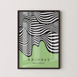 Bauhaus Waves Art Print: Mid-Century Modern Giclee Poster