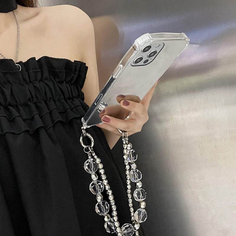 Luxury women wristband iphone case Makeup mirror phone case