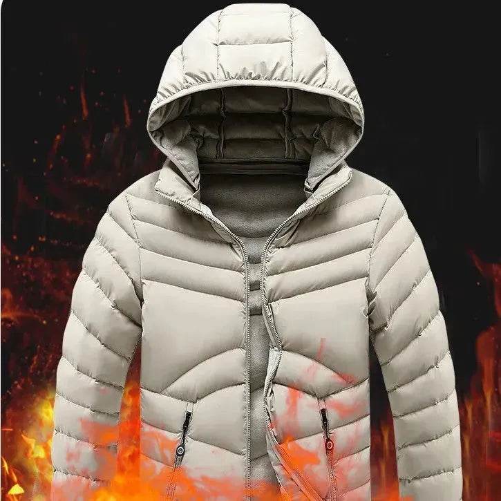 High Quality Super Warm 2 Layers Warmth Fleece-lined Cotton Padded Winter Rain Puffer Jacket