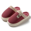 Striped Slippers – Non-Slip Warm Wear-Resistant Footwear