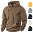 Mens Hooded Sweater – Polyester Pullover Hoodie with Long Sleeves