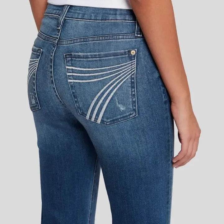 Retro Hip Lifting Stretch Bootcut Jeans Pants women