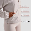 Women's Half Zipper Drawstring Workout Hoodie Athleisure Gym Hoodie