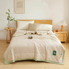 Washable Raw Cotton Summer Cooling Quilt Sage duvet cover