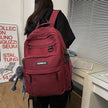 Large Capacity Multi-Layer School Backpack – White, Red, Purple, Black, Khaki
