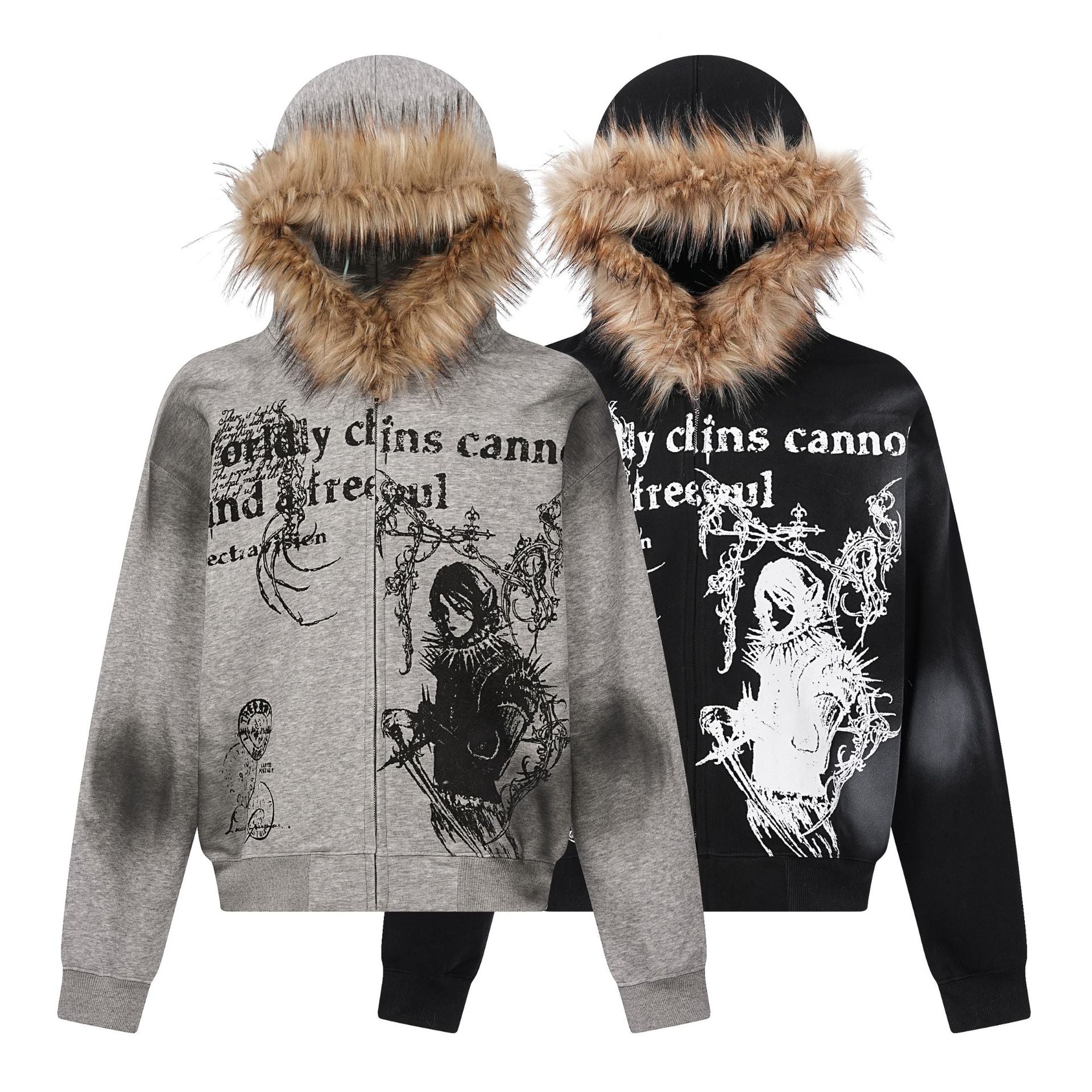 Men's High Street Hoodie Coat - Loose Fit Cardigan Jacket