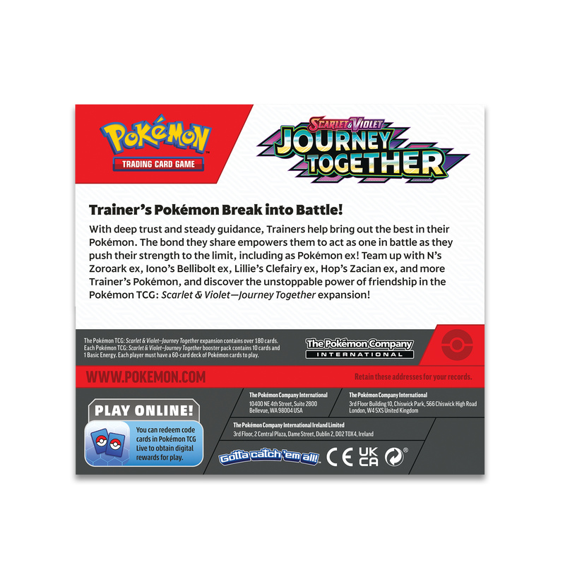 Pokémon TCG - Scarlet & Violet - Journey Together -  Booster Box (Without Promo)