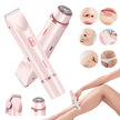 Women's 2-in-1 Electric Shaver & Bikini Trimmer – Wet/Dry Body Hair Razor (Pink, Blue, Purple)