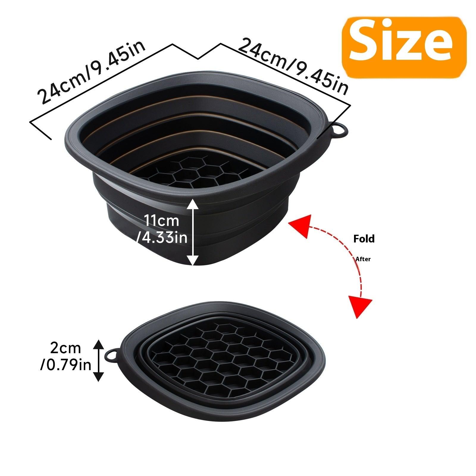 Silicone Ice Bath Face Basin with Folding Ice Tray