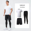Fitness apparel - Quick Drying Workout clothes for men 4pcs Gym set wear