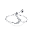 S925 Sterling Silver Niche Style Arabic Letters Pull-out Chain All-match Stackable