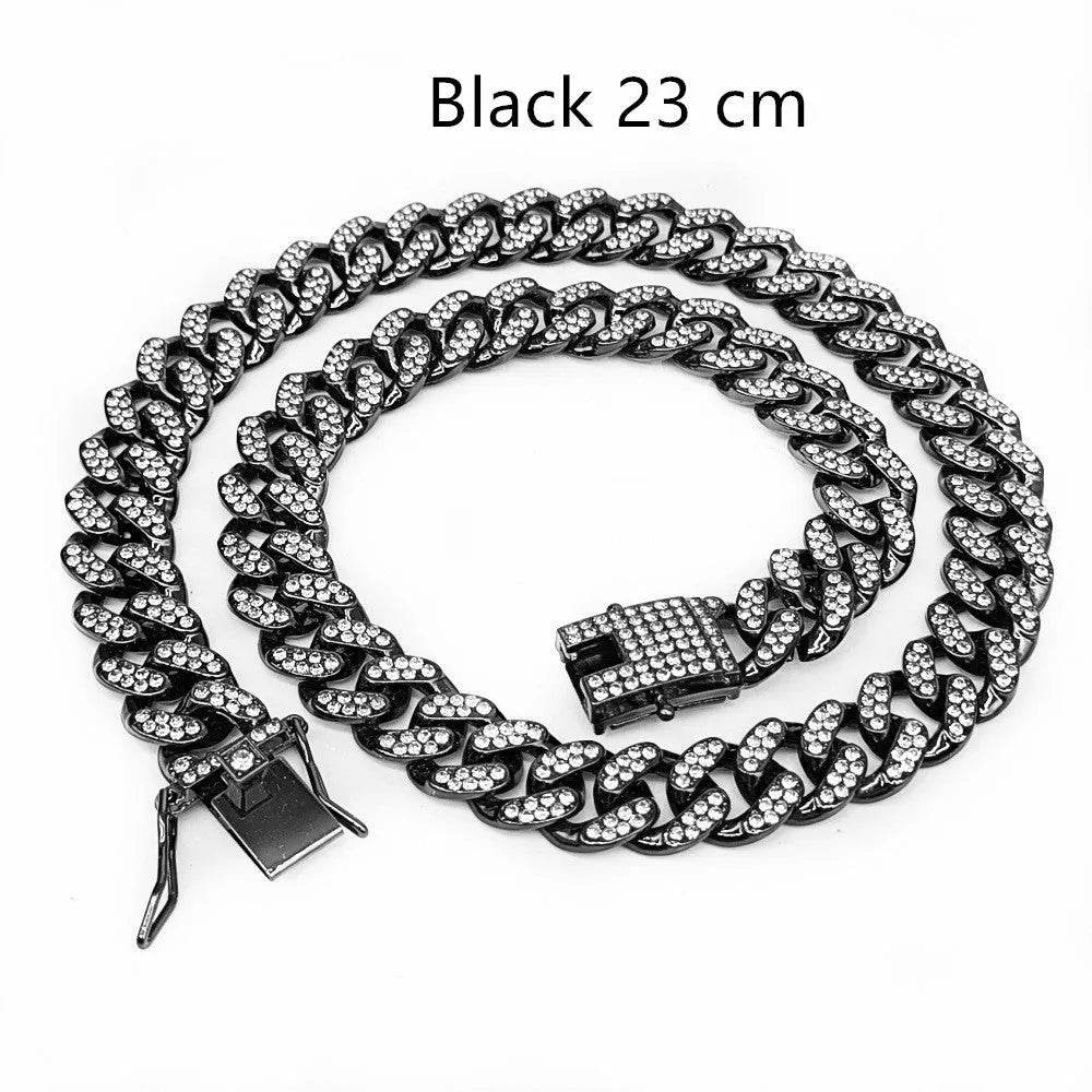 Zinc Alloy Wide Hip Hop Cuban Link Chain Necklace