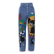 Cartoon Printed Jeans  Pants Trousers For Women