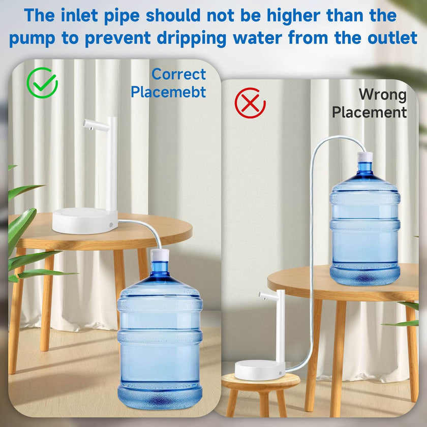 Smart Desktop Table Water Dispenser Pump Water Discharge Adjustable Portable Detachable USB Charging