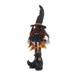 8.3x5x24 Fabric Standing Gnome W Orange Banner  Spring Body, For Halloween Decor