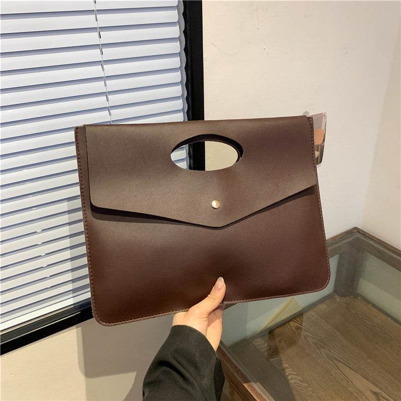 Women's Versatile Handheld Tote Bag With Large Capacity Envelope Handbag