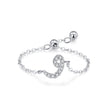 S925 Sterling Silver Niche Style Arabic Letters Pull-out Chain All-match Stackable