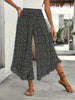 Women's Floral Smocked High Waist Wide Leg Palazzo Pants – Boho Casual Trousers S–XXL