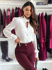 Elegant Fashion Button Long Sleeve business Office Formal Work Shirt For Women