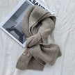 Women's Sweet Version Fleece Solid Scarf Autumn And Winter