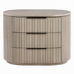 Chianti Luxury Chanel Nightstand w/USB Port - Light Oak