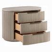 Chianti Luxury Chanel Nightstand w/USB Port - Light Oak