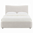 Tocan Upholstered Platform Bed - Beige