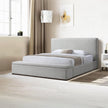Daisy Storage Upholstered Platform Bed - Grey