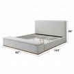 Daisy Storage Upholstered Platform Bed - Grey