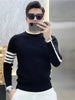 Simple All-match Slim fit Round Neck Pullover Sweater top for men